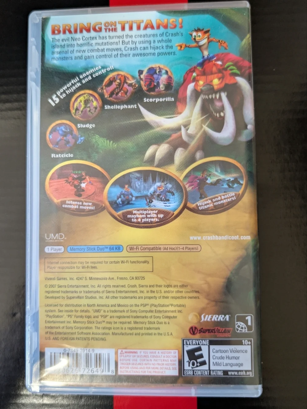 Crash of the Titans PSP Game
